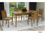 Conjunto Mesa de Jantar Seiva Diamante 616 com 06 Cadeiras 1.40 x 0.90 Retangular